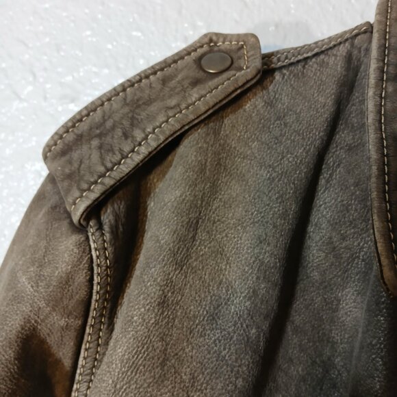 Guess Jeans Leather Jacket - Picture 2 of 10